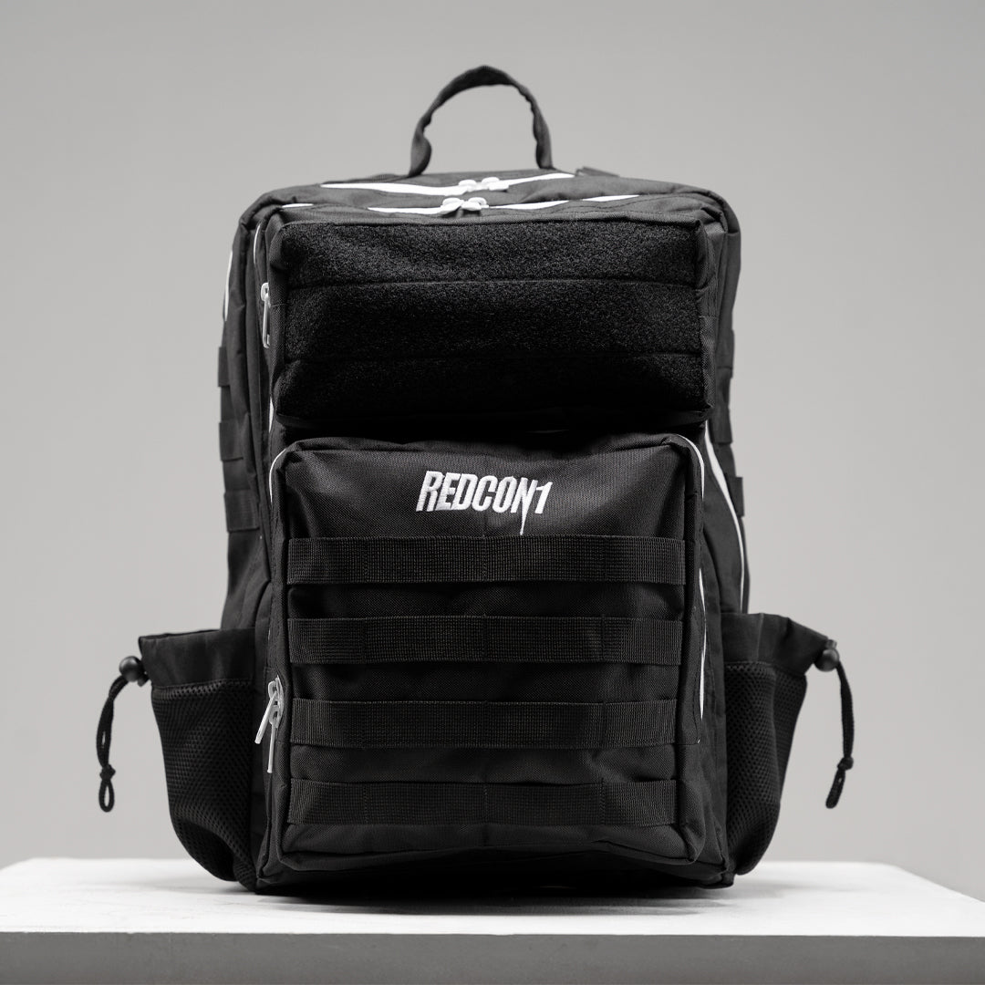 Tactical Pro Backpack 45L Black W/ White