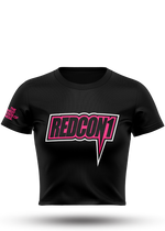 Premium Flowy Black & Pink Crop