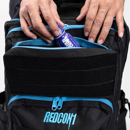 TACTICAL PRO BACKPACK 45L BLACK W/ ELECTRIC BLUE