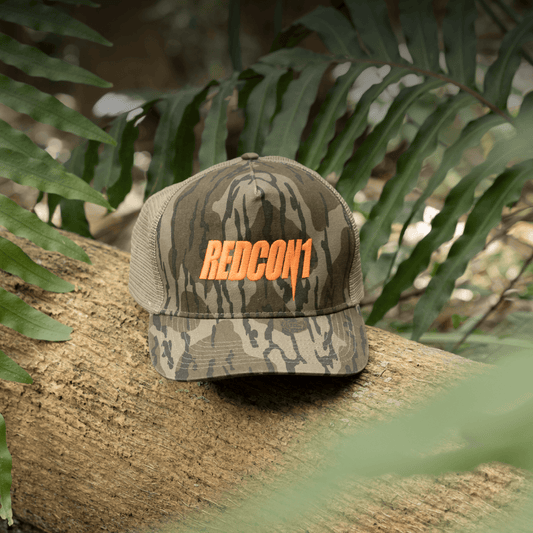 MOSSY OAK - ORANGE LOGO HAT