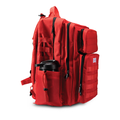 Red Tactical Backpack - Side