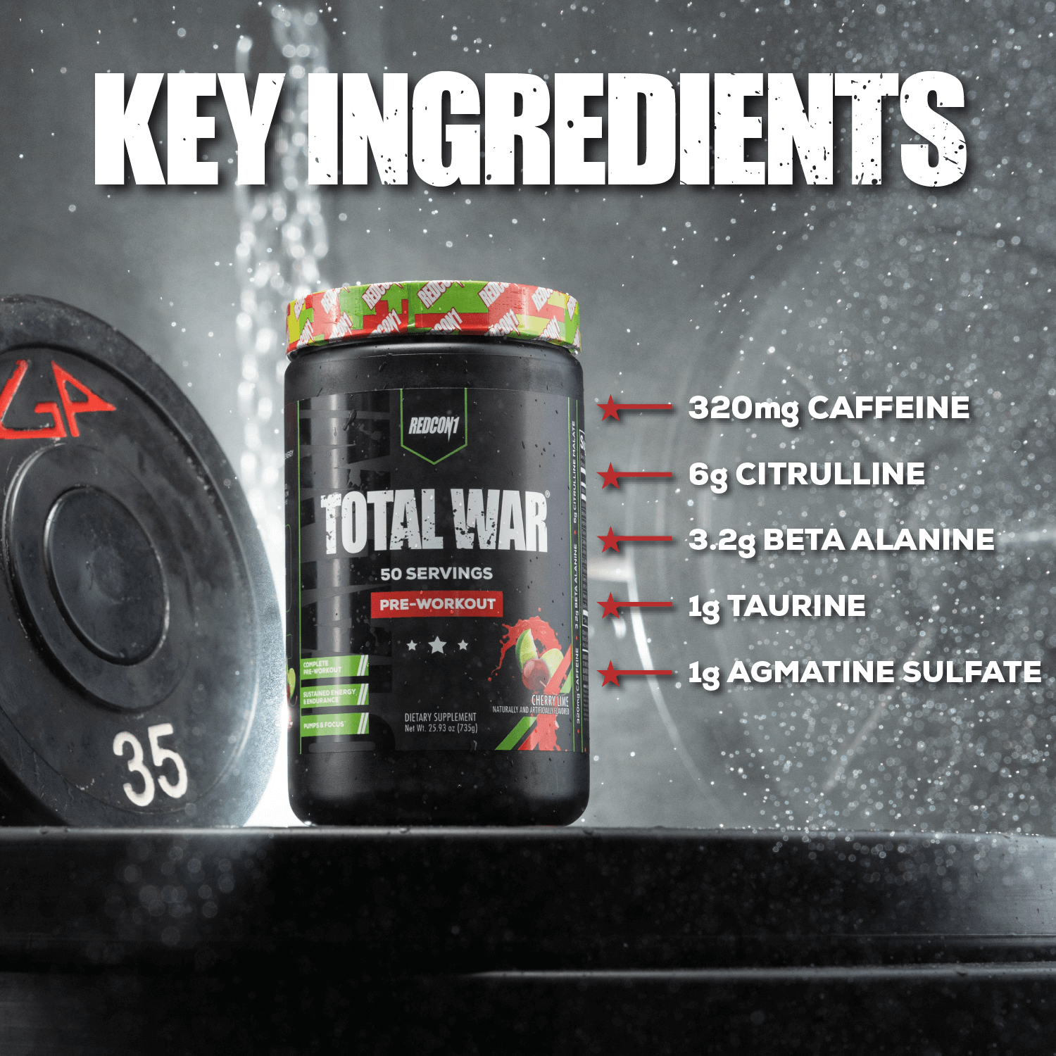 Total War 50 Servings-Key Ingredients