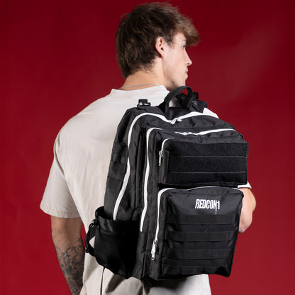 TACTICAL PRO BACKPACK 45L BLACK W/ WHITE