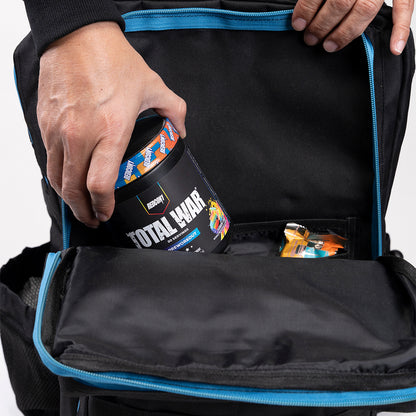 TACTICAL PRO BACKPACK 45L BLACK W/ ELECTRIC BLUE