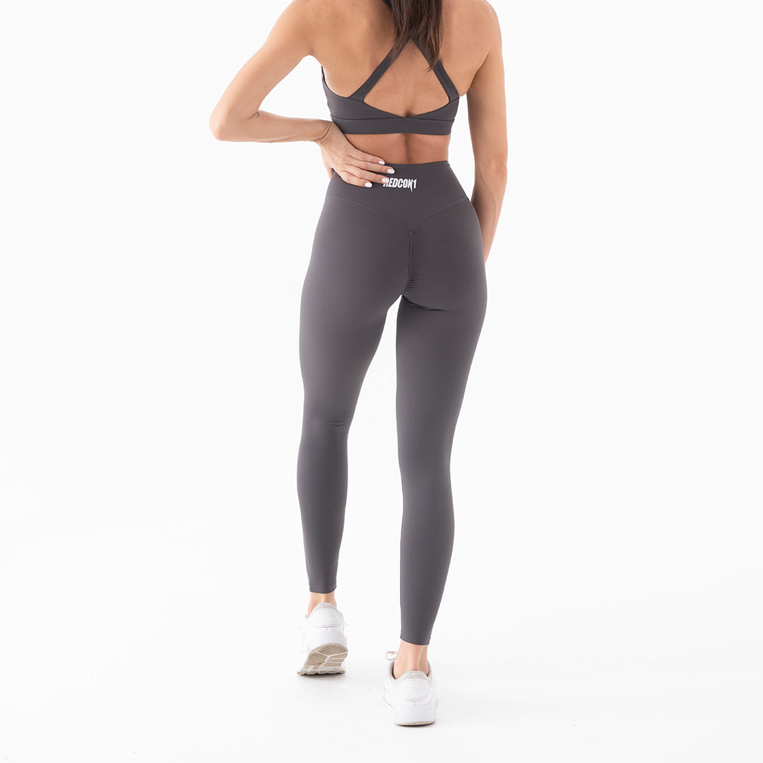 Grey Supreme Fit Leggings Back