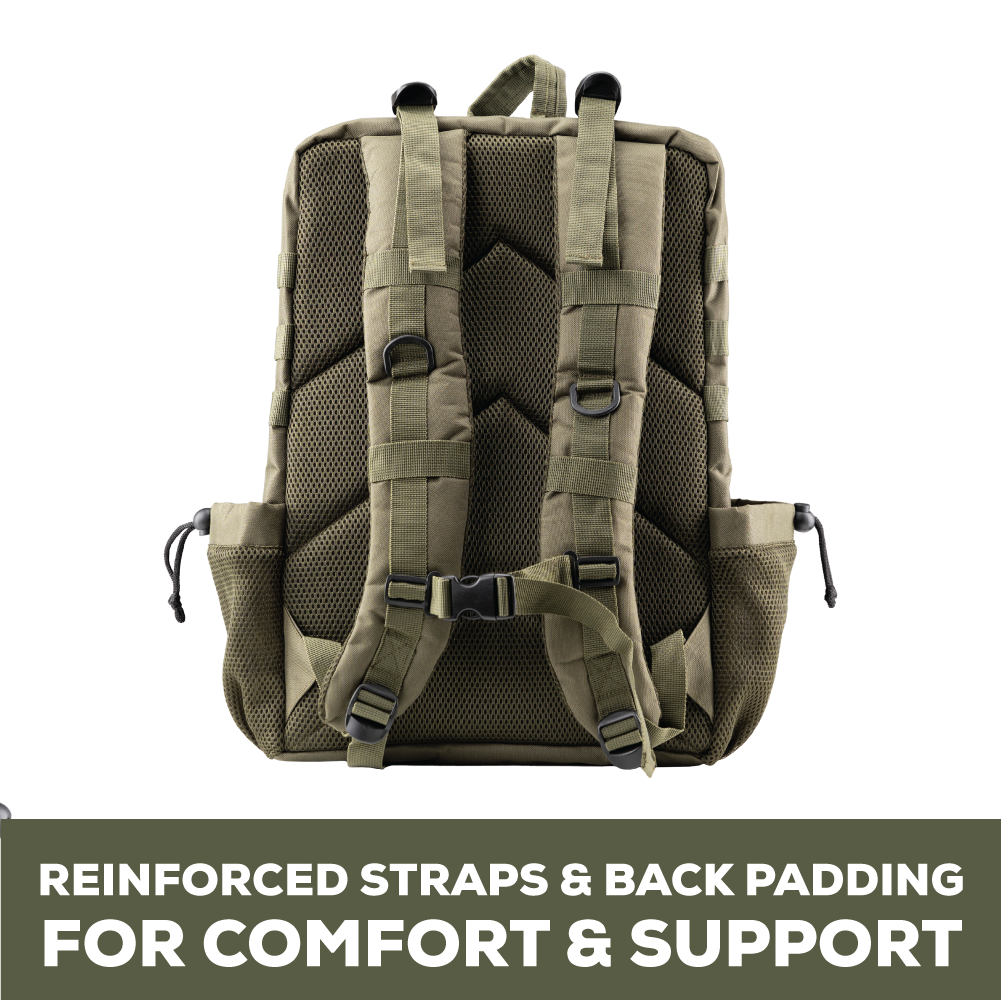 Tactical Green Backpack - Comfort & Support