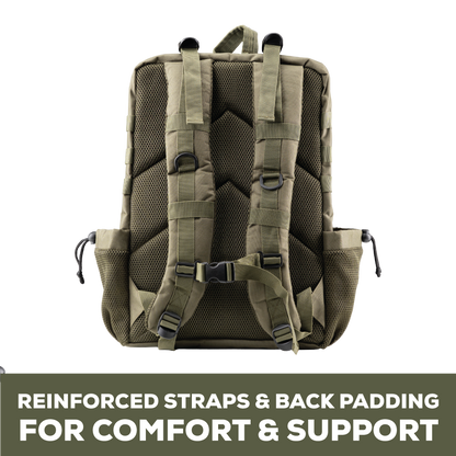 Tactical Green Backpack - Comfort & Support