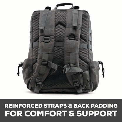 TACTICAL PRO BACKPACK 45L (SMOKE GREY W/ BLACK)