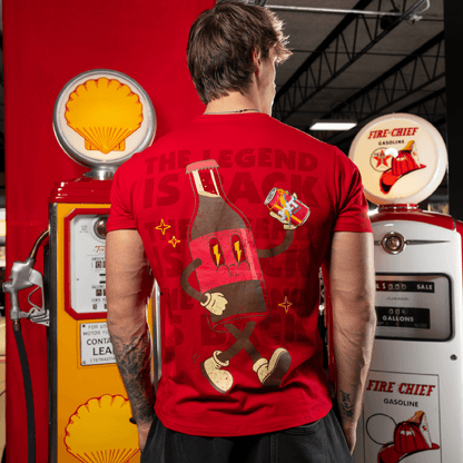 Legend Is Back Red Oversized Shirt