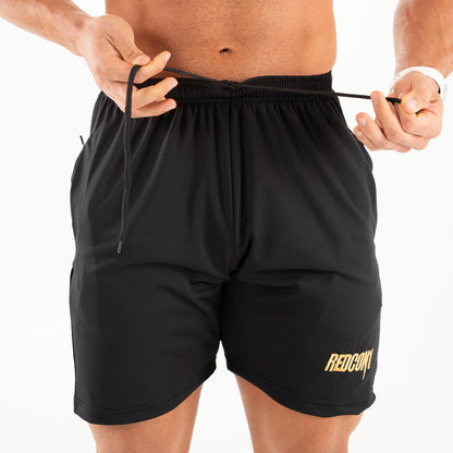 Black and Gold Motion Elite Shorts