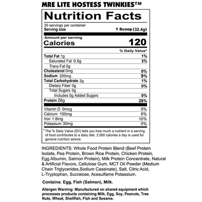 HOSTESS MRE LITE Twinkies™ Protein Powder