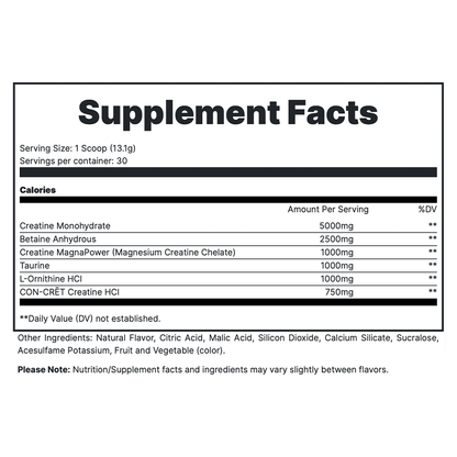 Tango - Grape Supp Facts
