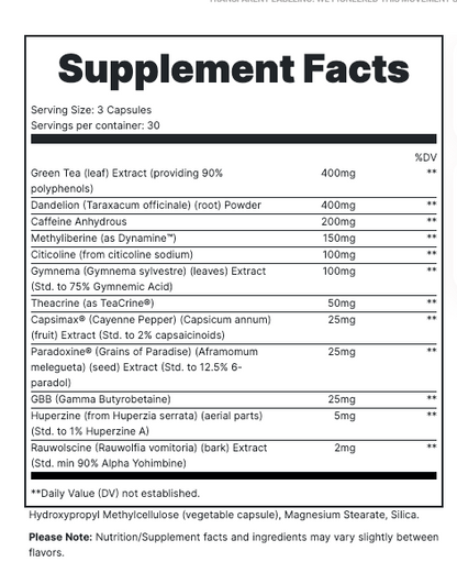 Cburn - Supp Fact