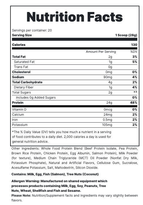 Junior’s MRE Lite  Raspberry Swirl Cheesecake 1 lb. Supp Fact