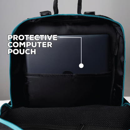TACTICAL PRO BACKPACK 25L BLACK W/ TEAL