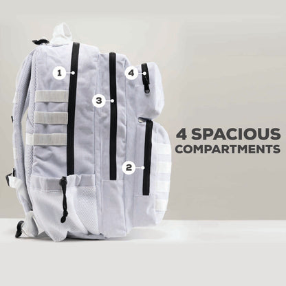 TACTICAL PRO BACKPACK 45L (WHITE W/ BLACK)