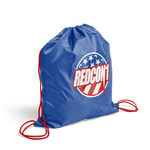 Blue Super Hero Drawstring Bag