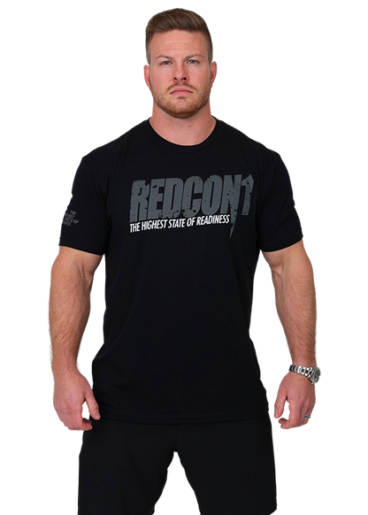 Premium Heather Black Out OG Shirt With Model