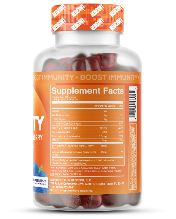 Immunity Gummies - Supplement Facts