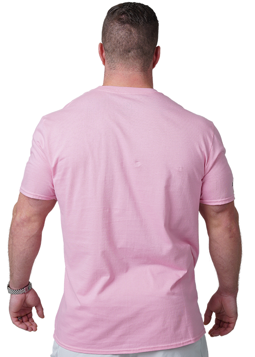 Black on Pink Future OG Shirt With Model Back View