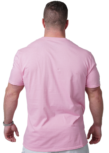 Black on Pink Future OG Shirt With Model Back View