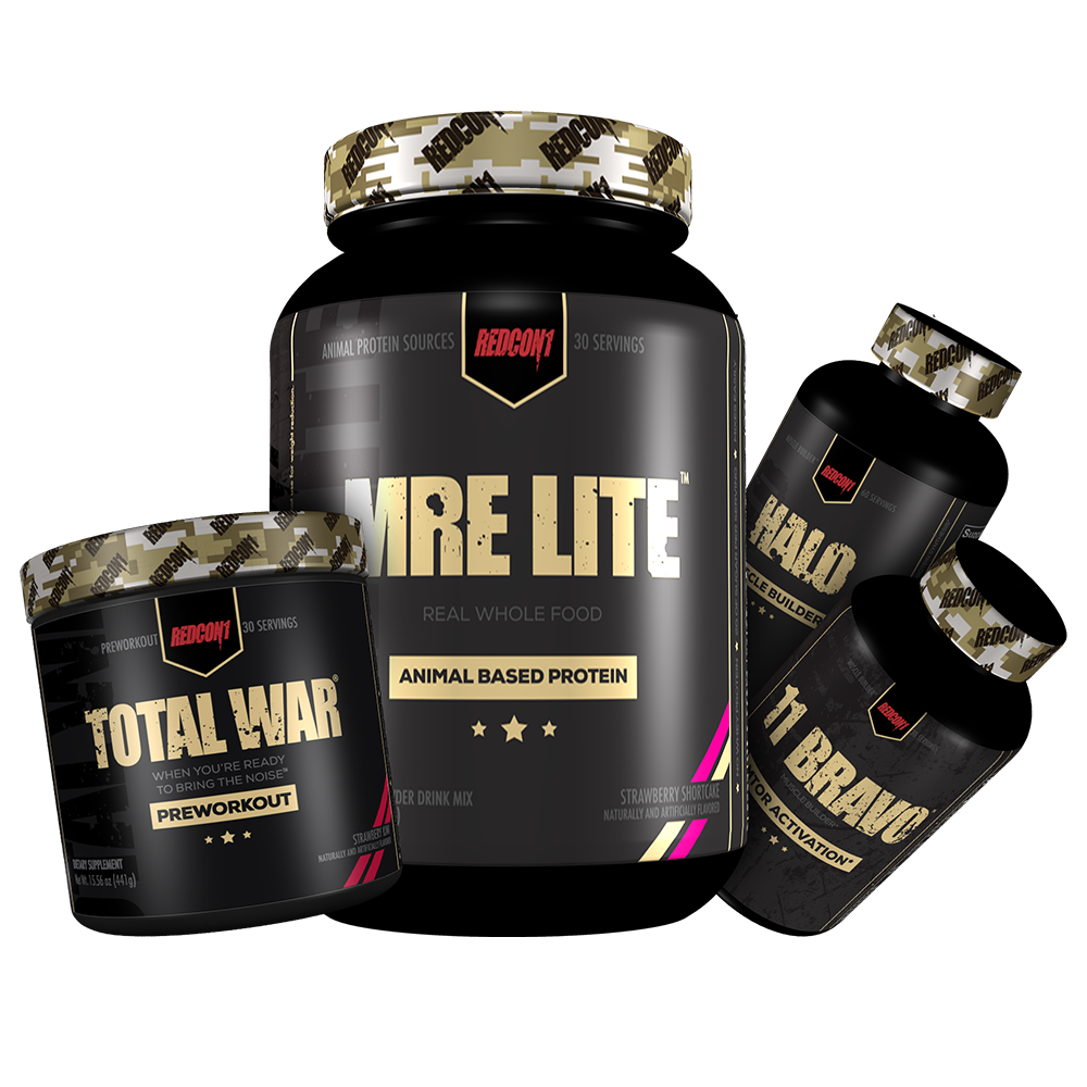 Muscle Building Bundle: TOTAL WAR, MRE LITE, HALO, 11 Bravo