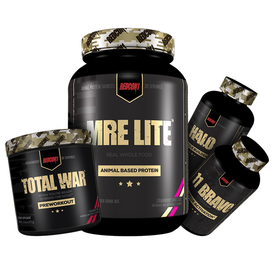 Muscle Building Bundle: TOTAL WAR, MRE LITE, HALO, 11 Bravo