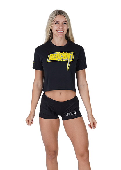 Premium Future Black & Yellow Crop With Model
