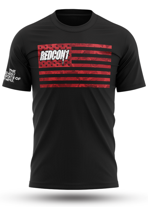 Red Camo Flag Shirt